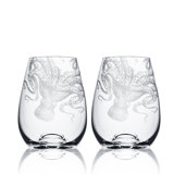 Lucy Handmade Crystal Stemless Wine Glass