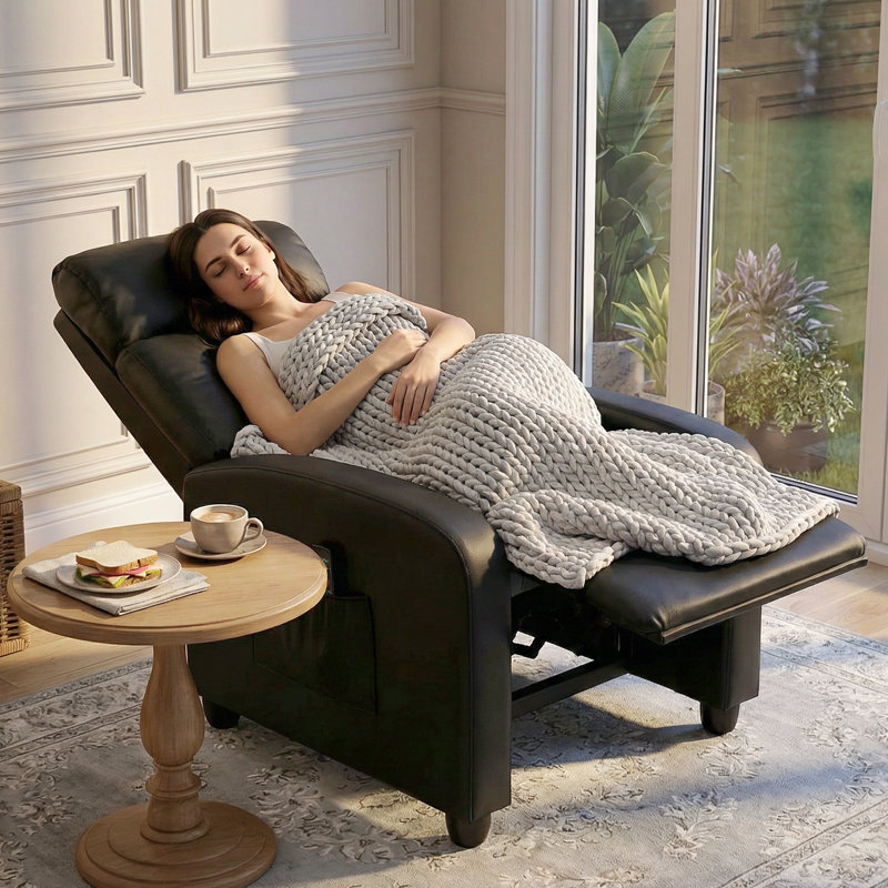 Ansley 68cm Wide with Massager, Black
