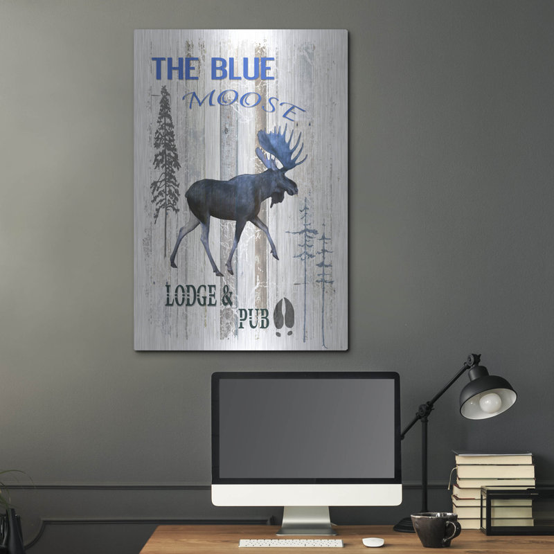 «The Blue Moose» par Lightbox Journal sur métal, H 36 po x l 24 po