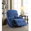 Fauteuil inclinable bleu avec porte-gobelet-801692841