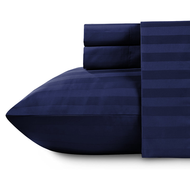 Klaye Flannel Fitted Sheet, Single (3'), Navy