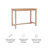 Bartonville Solid Wood Base Pub Table-1298123730-1298123731