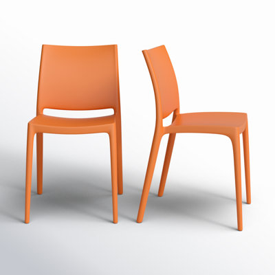 Chaise d'appoint empilage pour ensemble repas de patio Burt