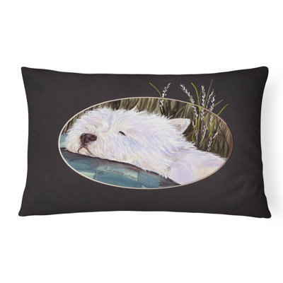 Coussin décoratif intérieur/extérieur westie