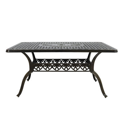 Rectangular Outdoor Dining Table Yes , 59.98 " W 35.98 " D