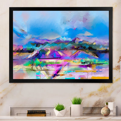 Turquoise Storm Impression Iv - reproduction encadrée sur toile