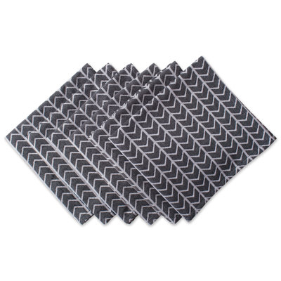 Reser Cotton Geometric Square Napkin