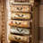 Retro Distressed Painted Solid Wood Accent Chests