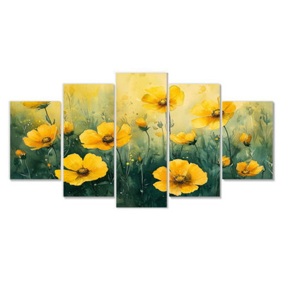 Bautista - coquelicots, art mural traditionnel sur toile, diamant