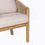 Chaise de salle à manger d'extérieur avec accoudoirs (ensemble de 2)
