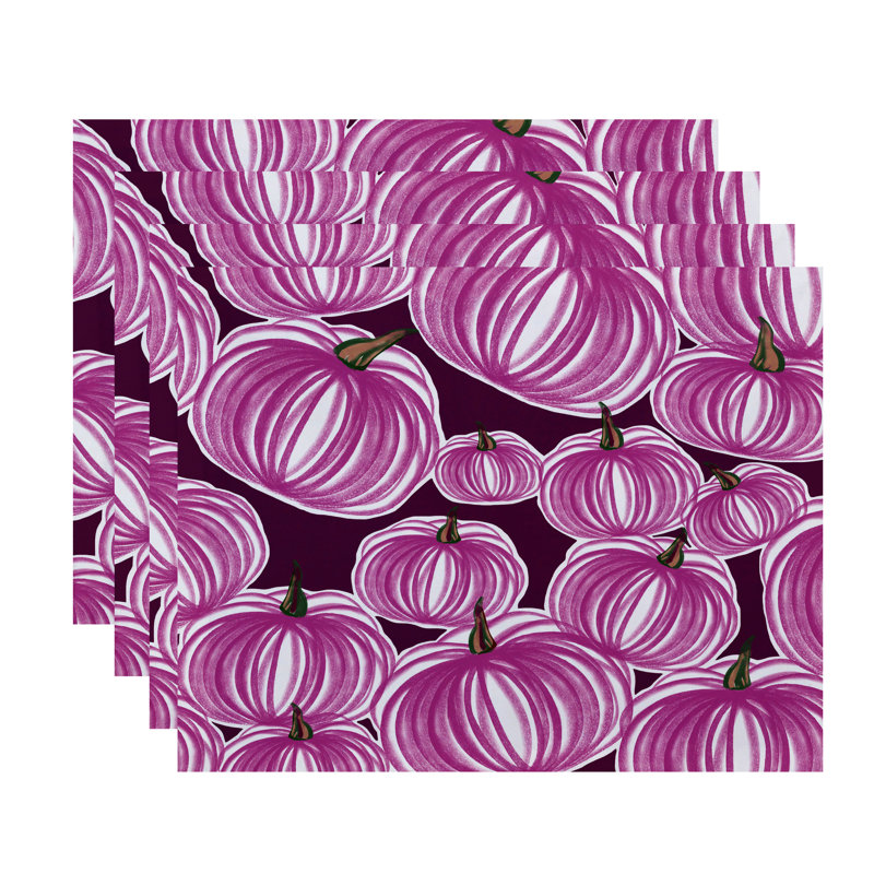 Ensemble de napperons 4 pièces Maxson, Mauve