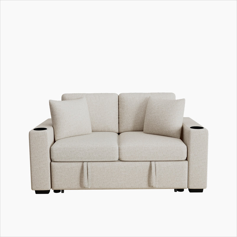 Canapé-lit 60,6 po, Beige
