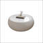 Table basse luxueuse en cuir léger en forme de tambour pour meubles de salon modernes