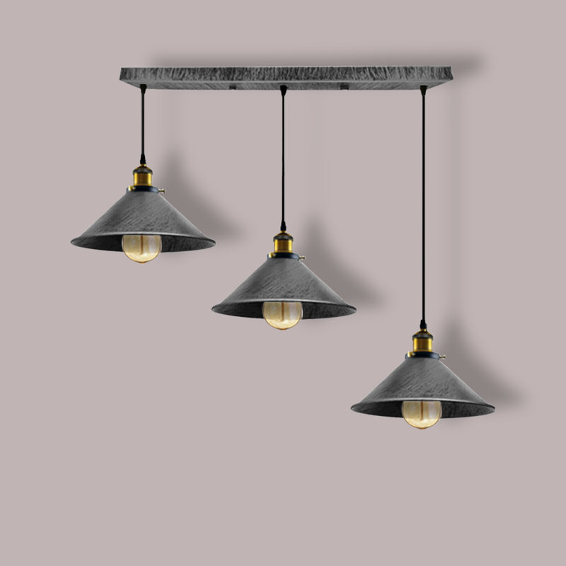 Lucas 3 - Light Pendant, Brushed Silver