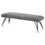 Banc de salle à manger Donne, coussin en mousse, pieds en métal, 58 po-108977181