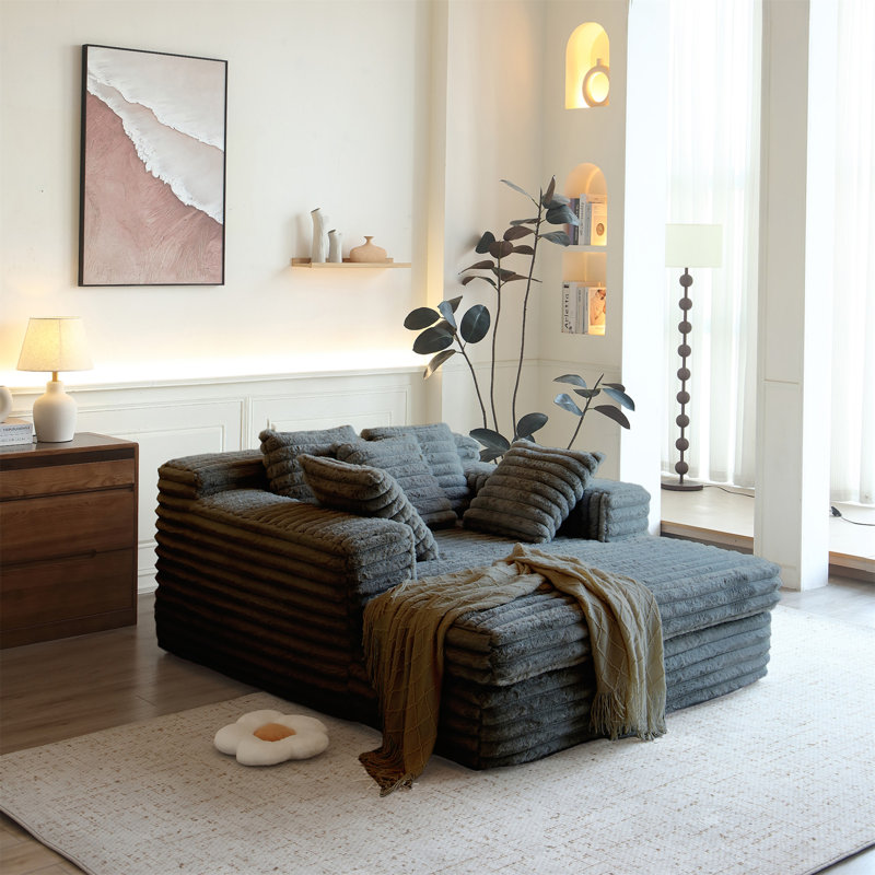 Chaise longue d'intérieur, Gris foncé
