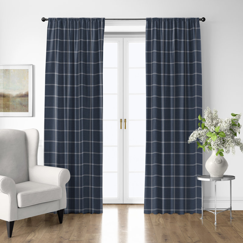 Ensemble de 2 rideaux en coton Shay, 50" W  x 108" L