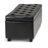 Hamilton 48"W Upholstered Vegan Leather Transitional Rectangular Lift-Up Storage Ottoman Bench with Nailhead Trim-469183917