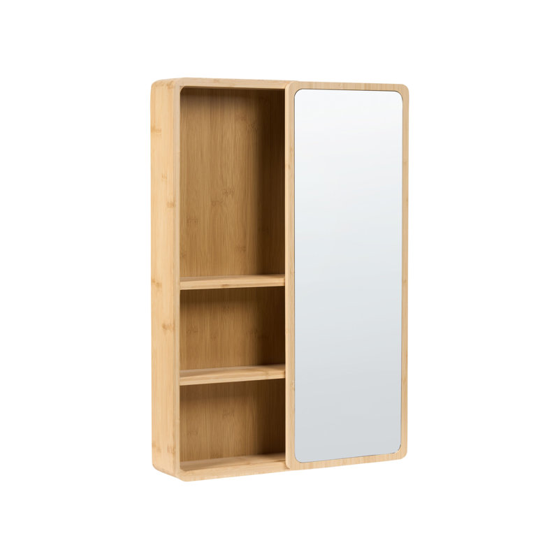 610mm W 610mm H Wall Mounted Required Framed Medicine Cabinet Mirror 3 Fixed