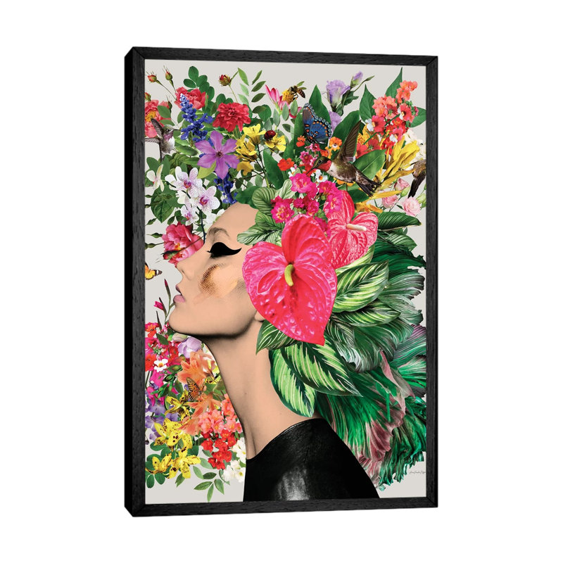 Anthurium by Ana Paula Hoppe - Print on Canvas, Black Framed, 101.6cm H x 66.04cm W x 3.81cm D