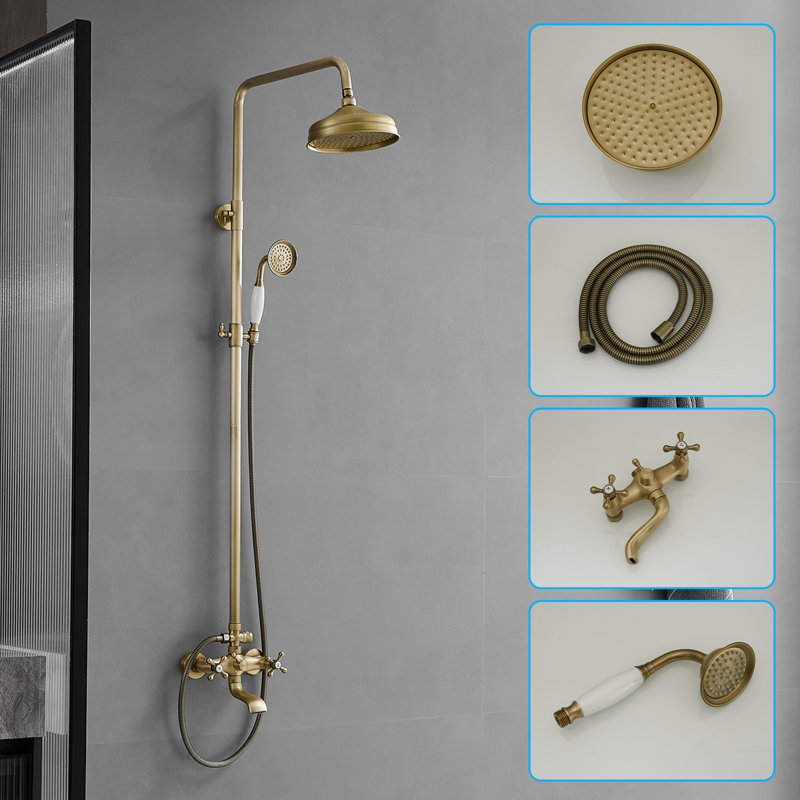 Système de douche complet à aiguilleur, Ancien