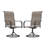 5-Piece Steel Patio Swivel Chair Dining Set(Limited Time Free Umbrella)