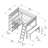 Ermal Full High Loft Bed With Bookcase And Desk-1678757883