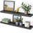 Sydney 36" W x 6" D Floating Shelves Set with Invisible Wall Mount Brackets-97960580