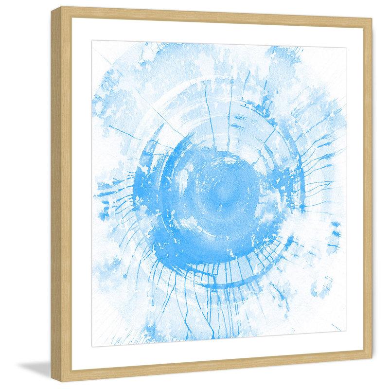 « mystic exclusion ii », reproduction d’art encadrée, H 24 po x l 24 po x P 1,5 po, Encadré naturel