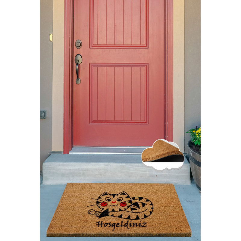 Tapis pour porte d'extérieur antidérapant 24 po x 16 po