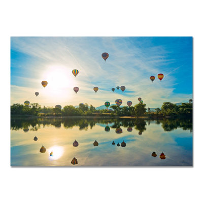 Hot Air Balloons In Bagan by Giallobus - No Frame Print on Plastic / Acrylic
