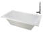 Baignoire de trempage en acrylique 72 po x 36 po, drain inclus-97544520