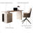 Durable Lacquered Storage Cabinet Desk