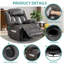 Fauteuil inclinable de massage à bascule pivotant avec chaleur et vibrations, fauteuil inclinable manuel berçant, fauteuil inclinable pivotant à 360 ° avec porte-gobelet / télécommande / ports USB (gris)-837632120