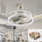 20-Inch Ceiling Fan With Remote Control, Dimming And Reversible DC Motor