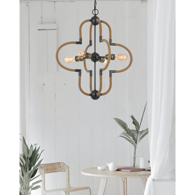 Lustre de fantaisie spoutnik 4 lumières à intensité variable Tahoka