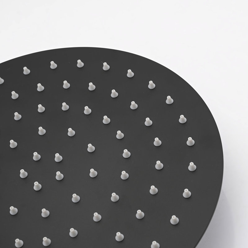 Matte Black Metal Shower System With 10" Rain And Handheld - Relaxing Atmosphere Head Enhance Satisfaction