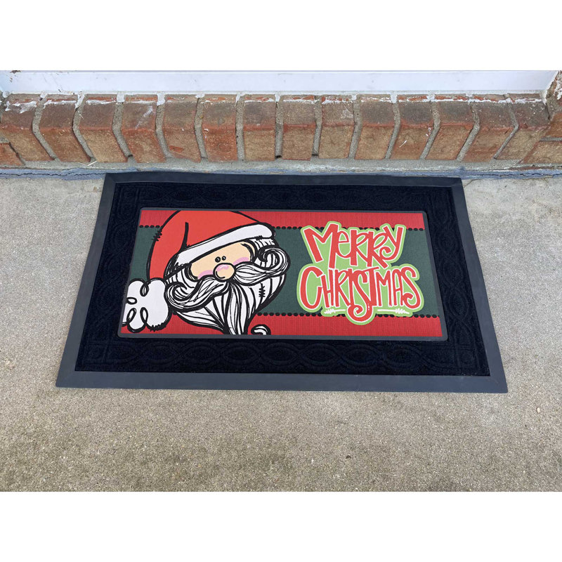 Doormat Insert Santa Merry Christmas