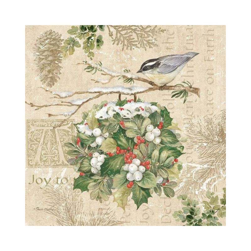 Christmas Trail III 1 Piece Wall Art on Canvas, 30.48 cm H x 30.48 cm W, Wrapped Canvas