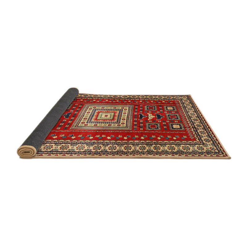 Tapis rouge à motif sud-ouest, Rond 5 pi