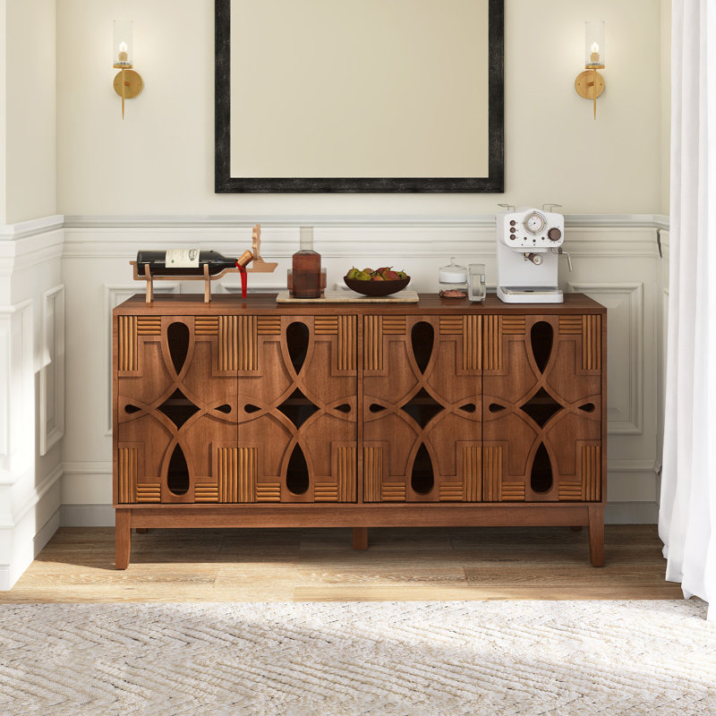 Buffet 60,5 "Mid Century Modern, Noyer