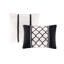 Édredon très doux pour très grand lit / très grand lit - imprimé floral noir et blanc, 2 taies décoratives, literie lavable à la machine pour un lit élégant