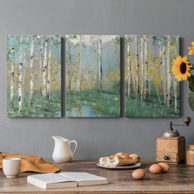 " Birch River Reflections " 3 - Pieces