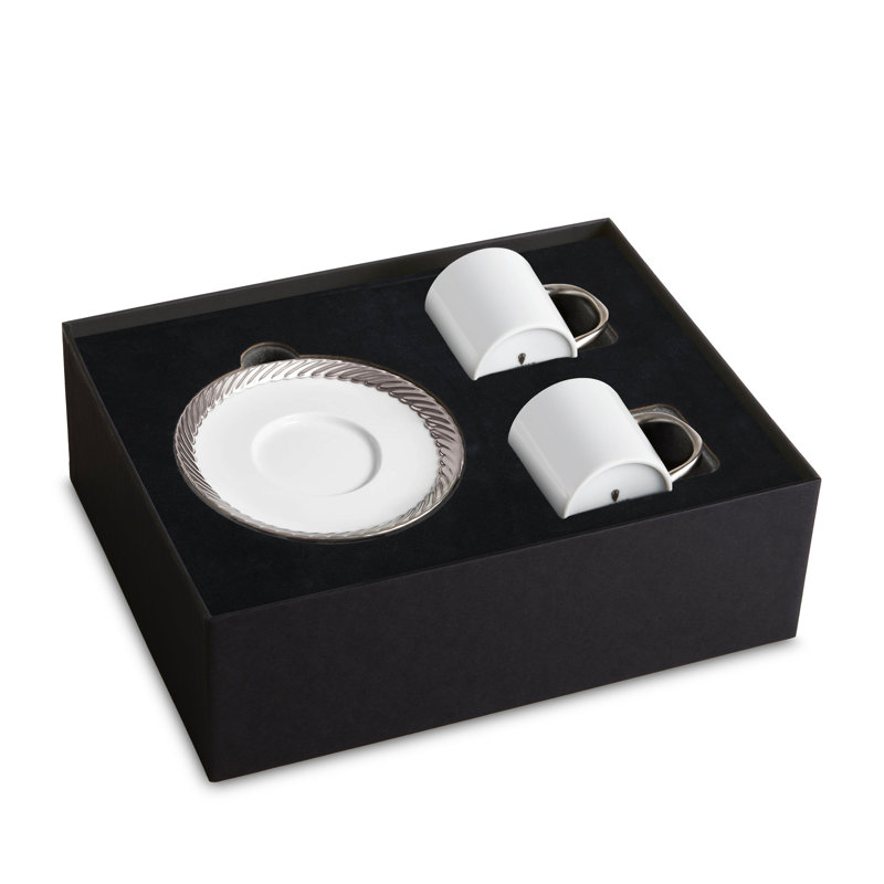 Corde Platinum Espresso Cup & Saucer (Gift Set of 2)
