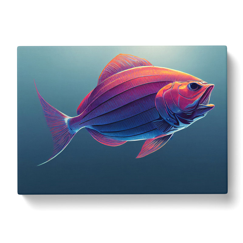 Swimming Fish Vol.2 - Wrapped Canvas, 40cm H x 60cm W x 3cm D