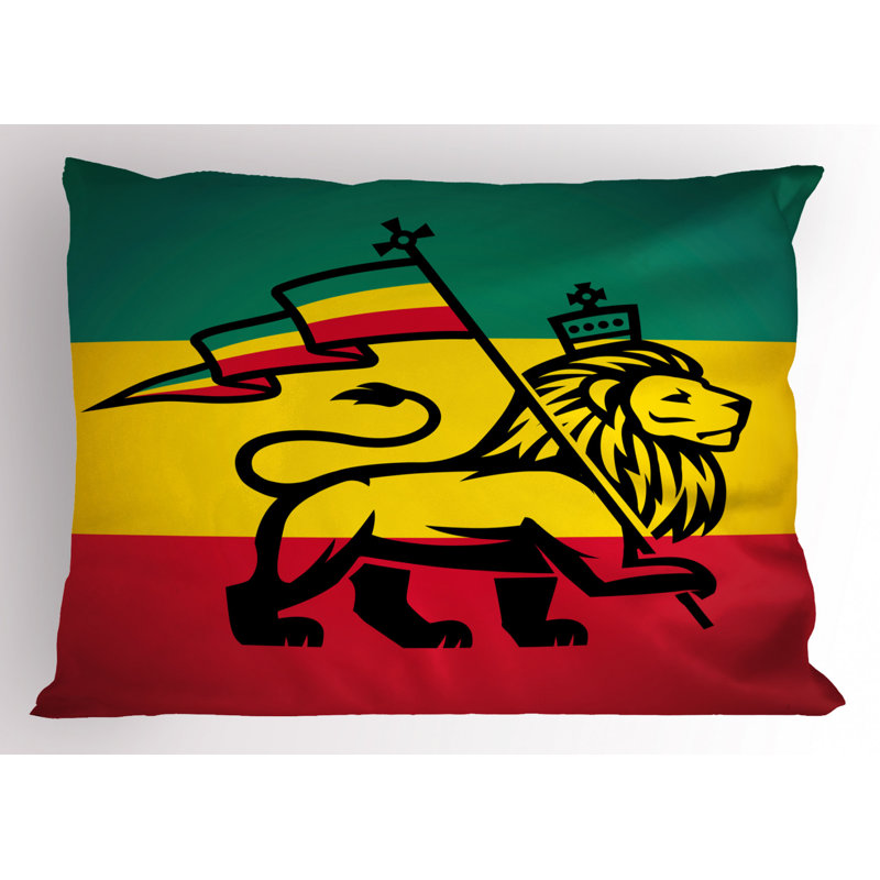 Rasta Polyester Sham Set, Twin