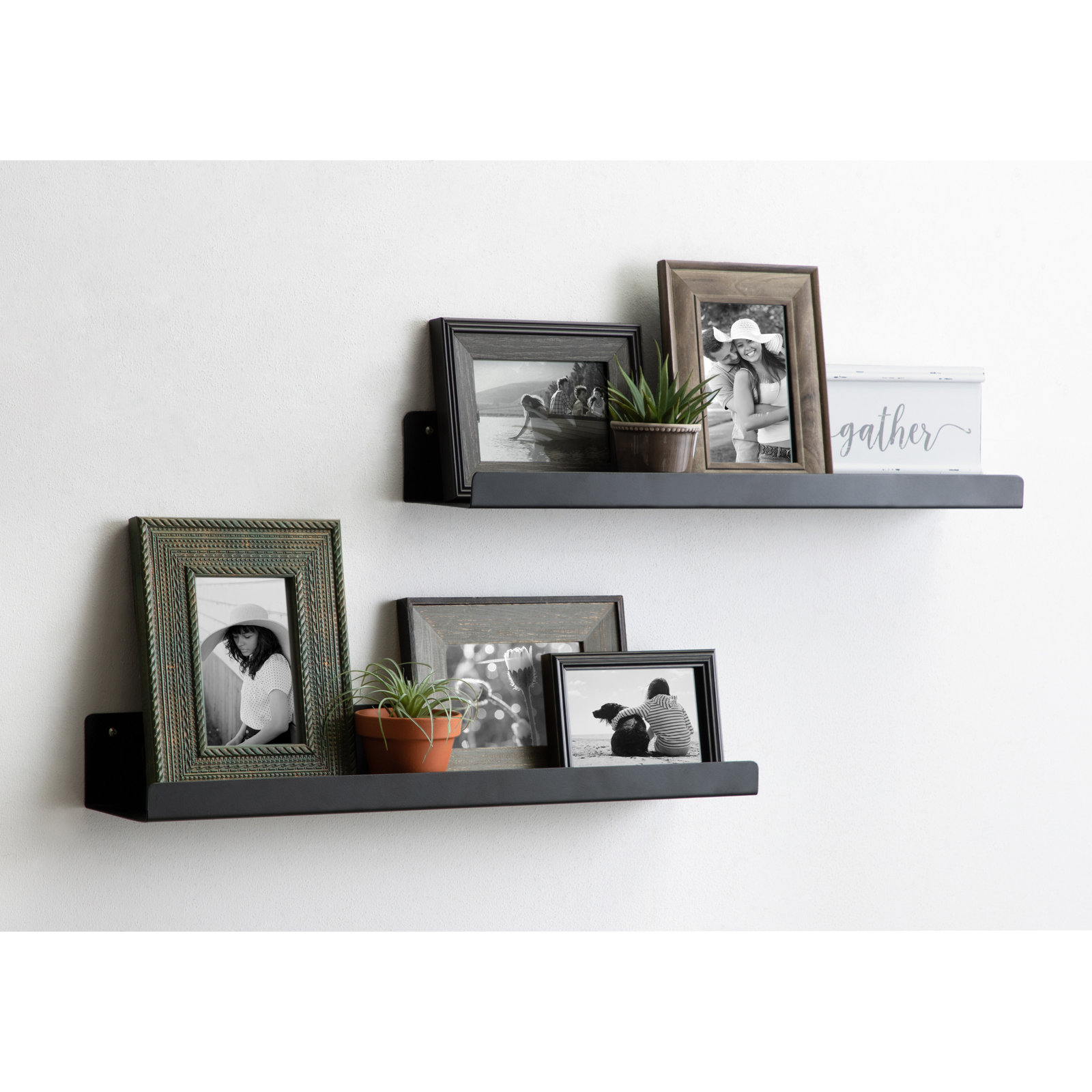 Tara 24" Floating Shelf, Black, 3.25" H x 23.75" W x 4.5" D