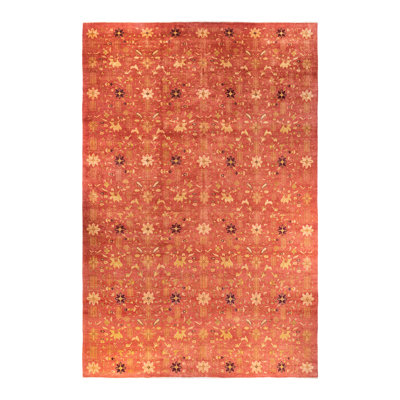 Haynie One-of-a-Kind 12' 3" X 17' 10" 2000s Wool Area Rug in Orange