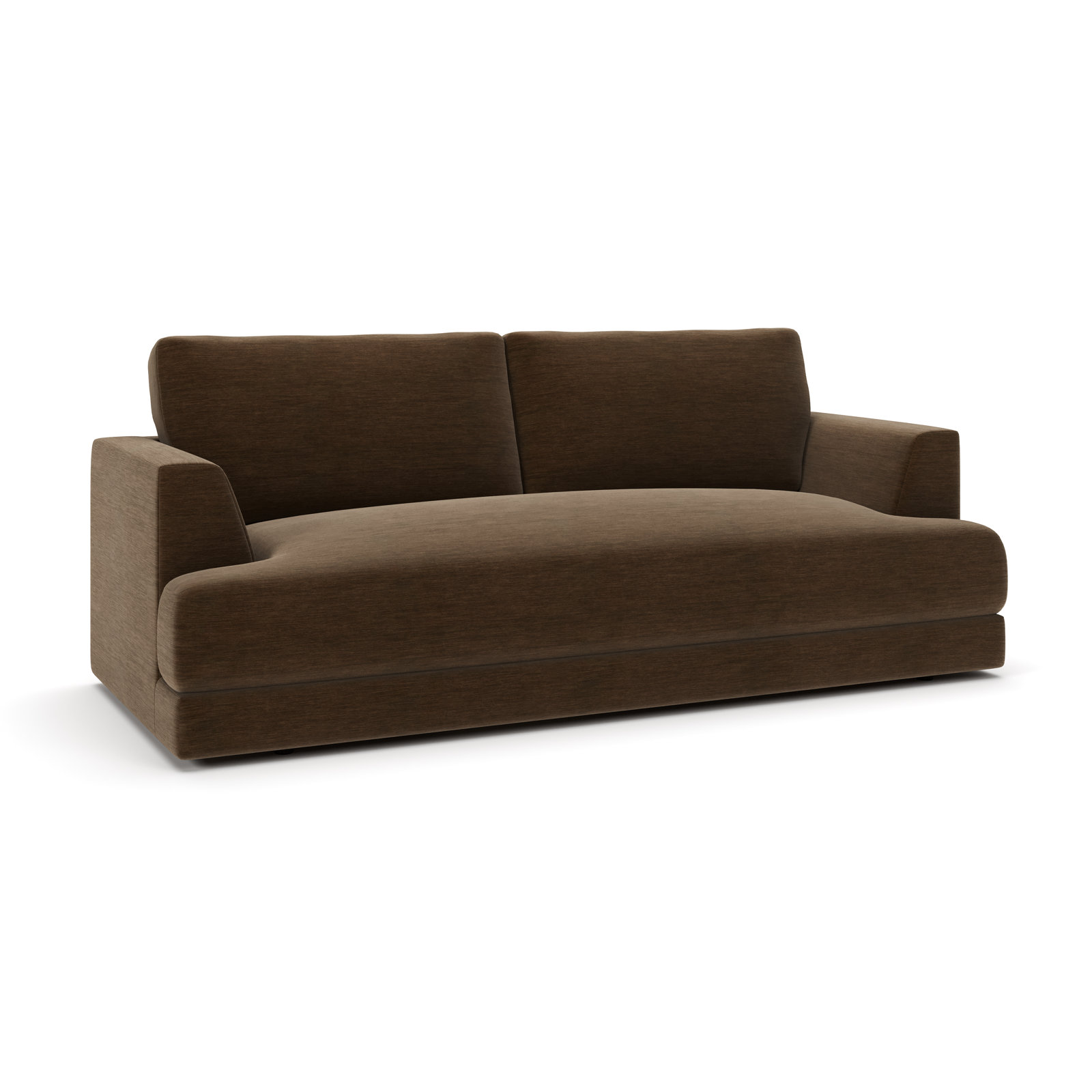 Laguna 96'' Sofa, Nave Bark Performance Distressed Velvet