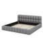 Très grand lit plateforme tapissier, lit plateforme recouvert de lin avec tête de lit solide-1893716396